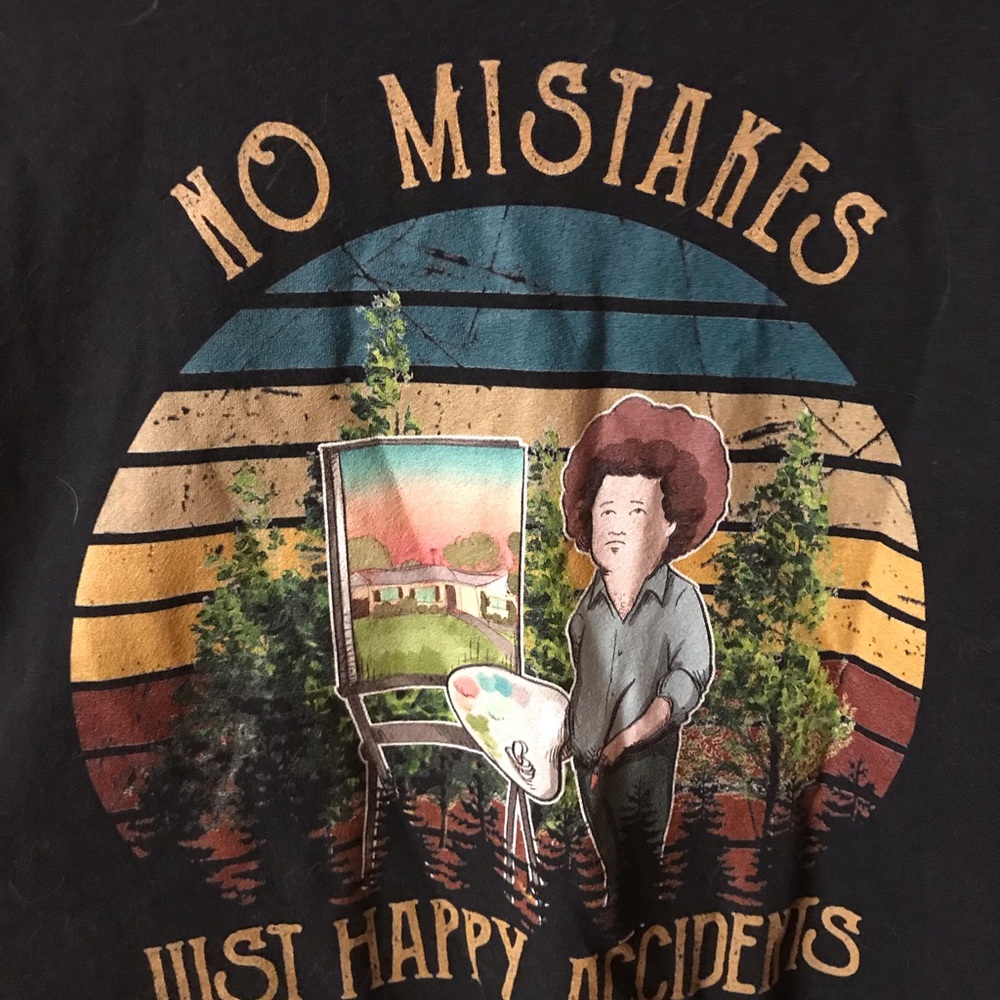 Happy accidents bob ross tee
